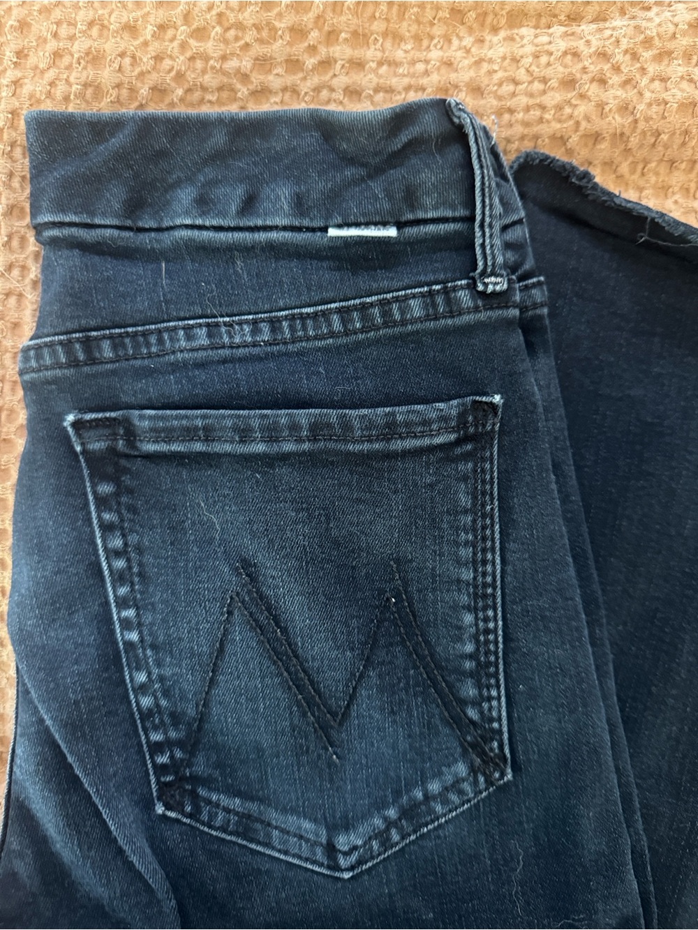 MOTHER. High-Waist Wide-Leg Women's Jeans - dark dark blue (almost black)